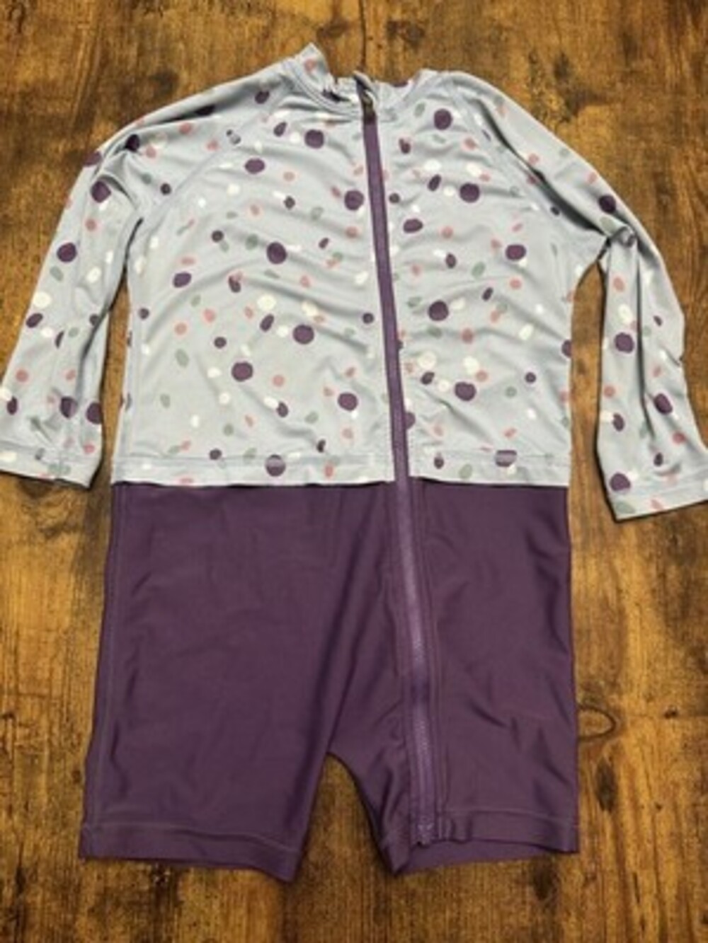 MEC Kids 24M Long Sleeve Rash Guard Swimsuit One-Piece #342